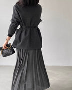 ノーカラージャケットコート - ivonir