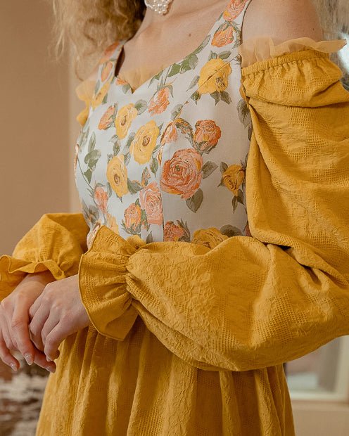 ヴィンテージ フラワーベスト - ivonir