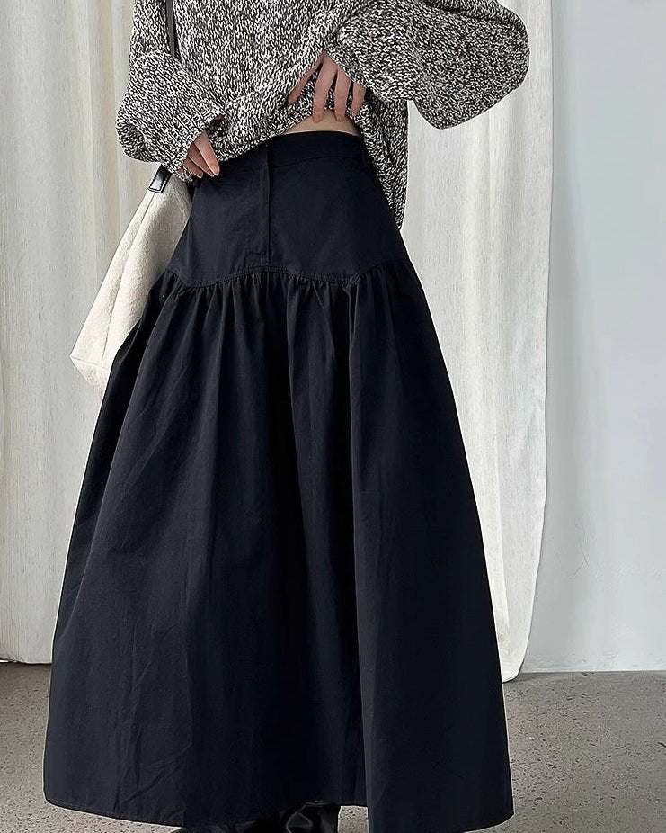 ドレープフレアスカート - ivonir