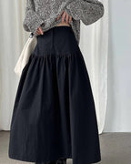 ドレープフレアスカート - ivonir