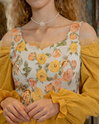 ヴィンテージ フラワーベスト - ivonir