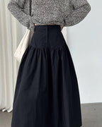 ドレープフレアスカート - ivonir