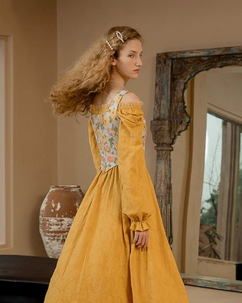 ヴィンテージ フラワーベスト - ivonir