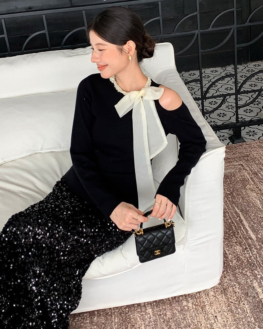 リボンフォーマルトップス - ivonir