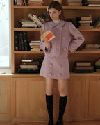 ラベンダーカラーショートジャケット【セットアップ可】 - ivonir