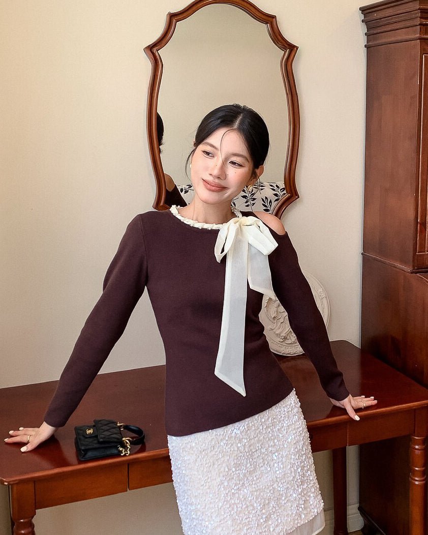 リボンフォーマルトップス - ivonir