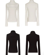 タートルネックデザイントップス - ivonir