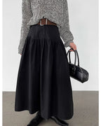 ドレープフレアスカート - ivonir