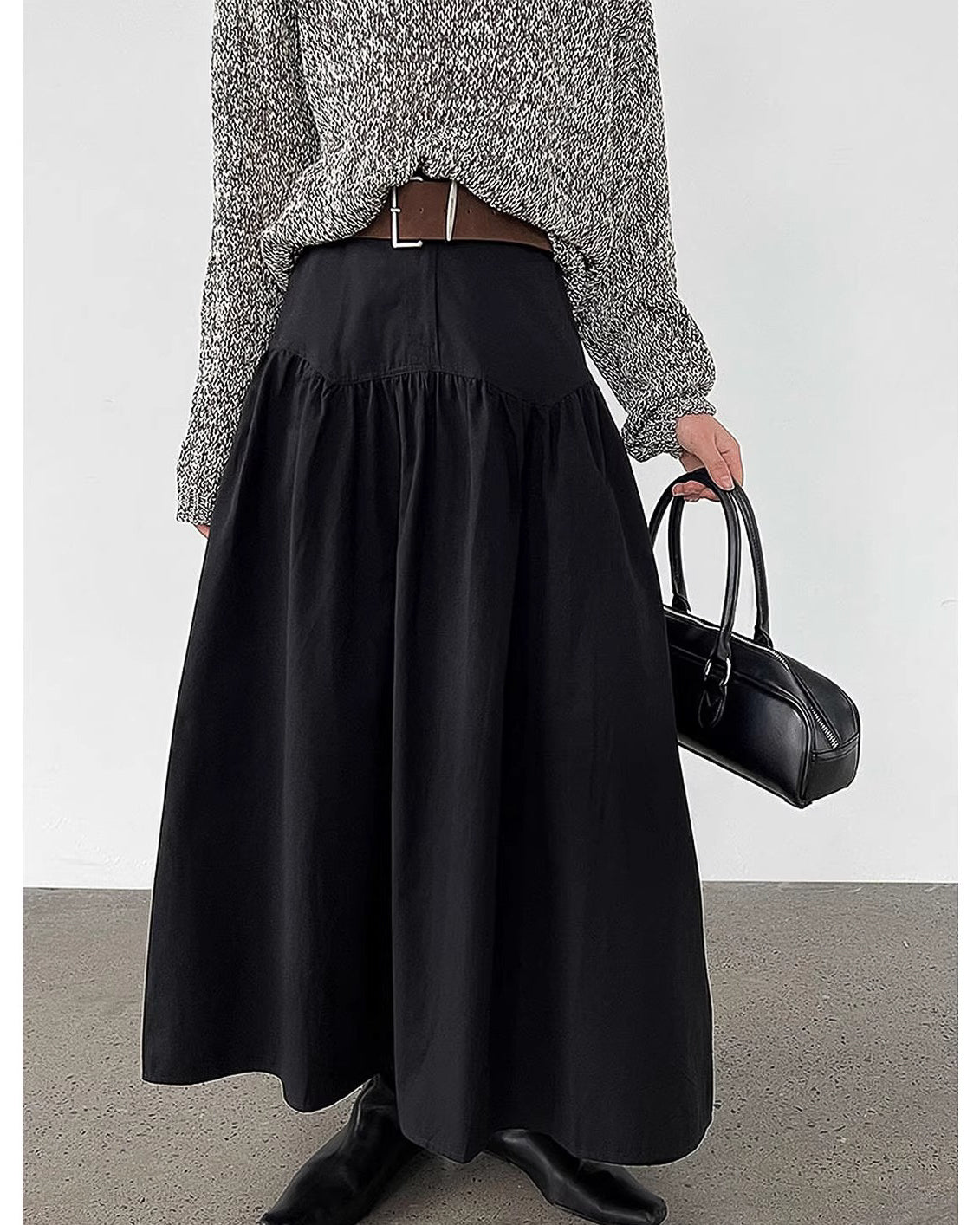 ドレープフレアスカート - ivonir