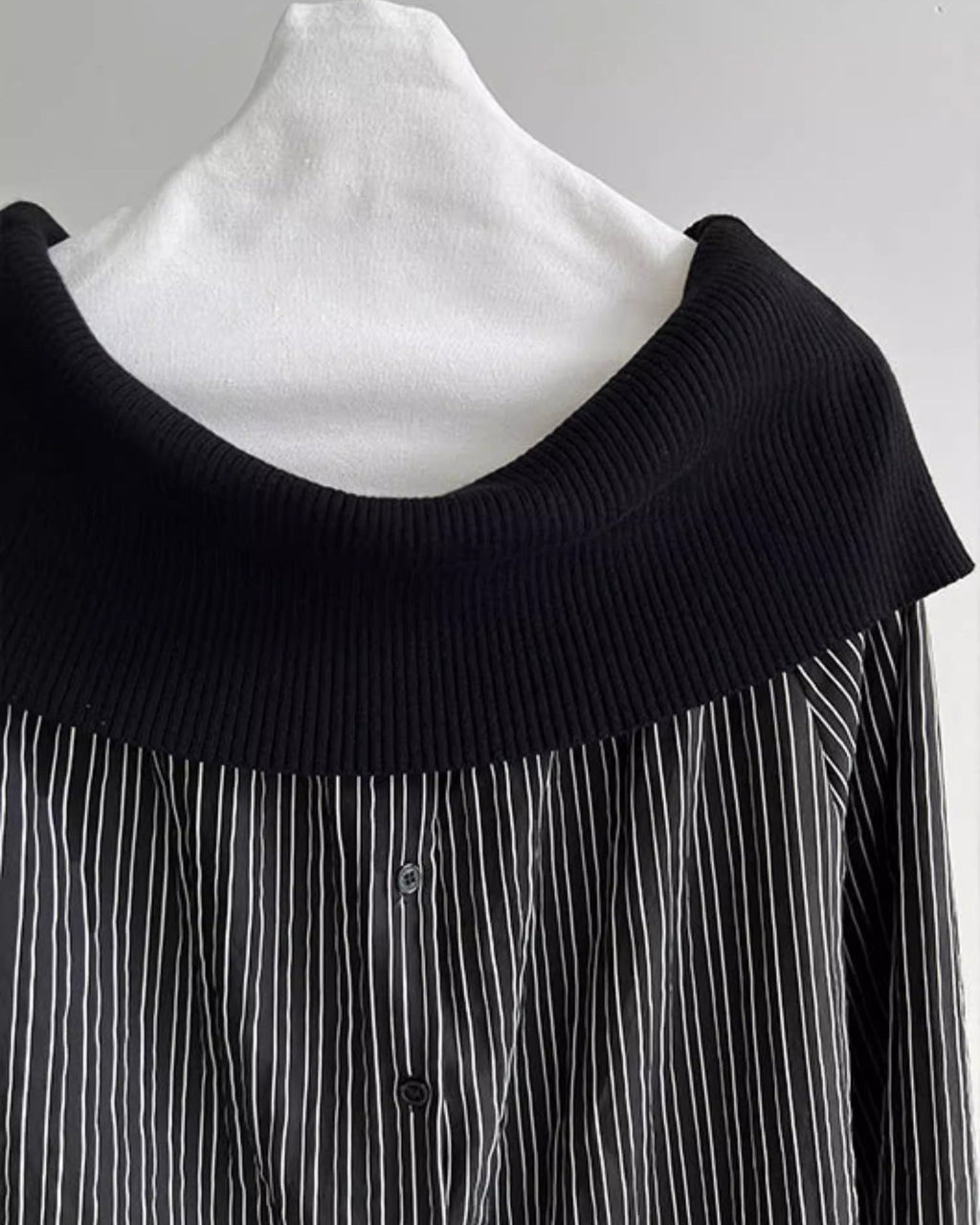 ハイクラスオフショル ストライプシャツ - ivonir