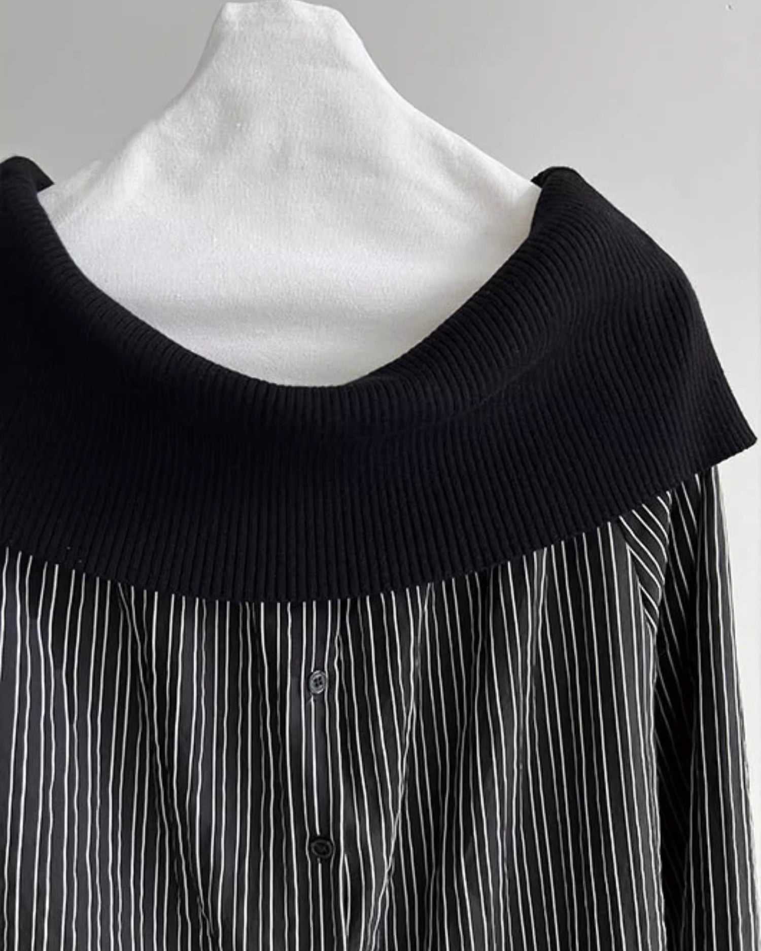 ハイクラスオフショル ストライプシャツ - ivonir