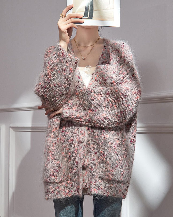 ウールネップ ミックスカーデ 〜ラフな空気感〜 - ivonir