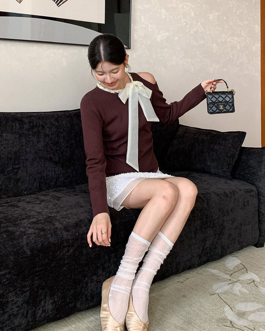 リボンフォーマルトップス - ivonir