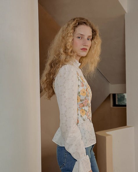 ヴィンテージ フラワーベスト - ivonir