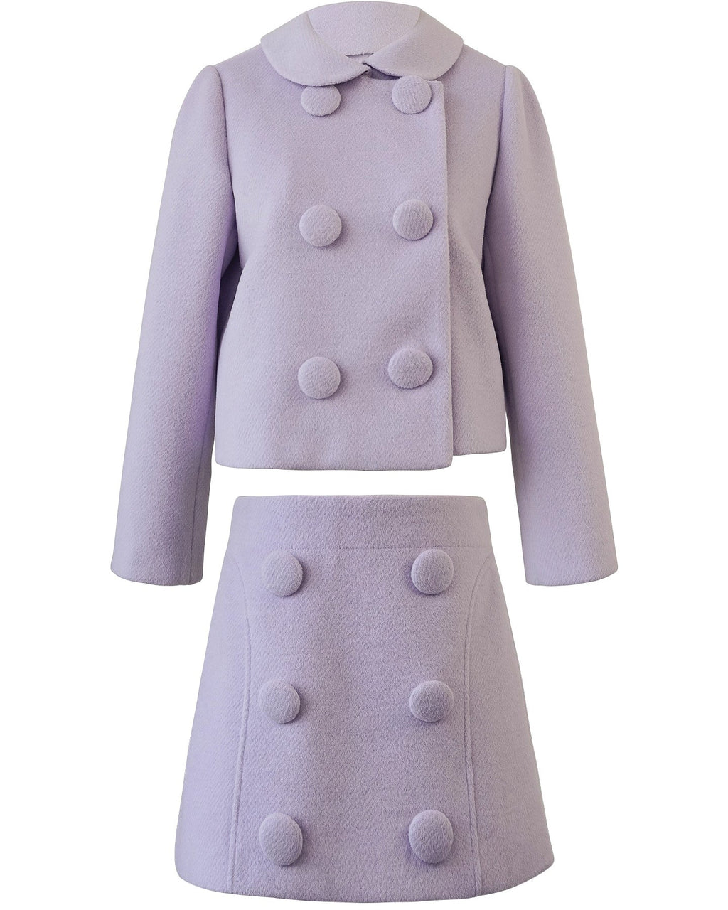 ラベンダーカラーショートジャケット【セットアップ可】 - ivonir