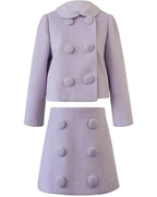 ラベンダーカラーショートジャケット【セットアップ可】 - ivonir