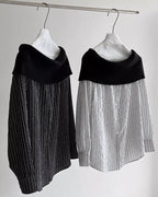 ハイクラスオフショル ストライプシャツ - ivonir