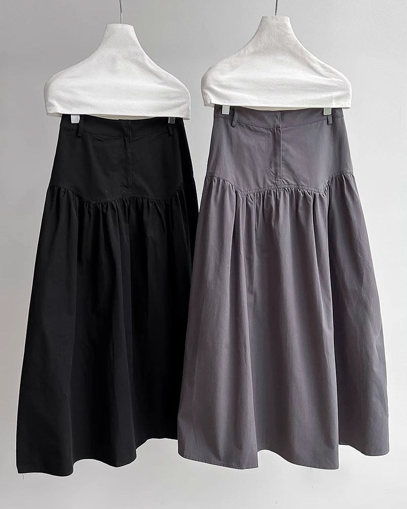 ドレープフレアスカート - ivonir