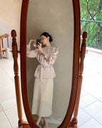 フレンチノット ラグジュアリーブラウス - ivonir