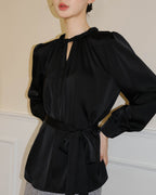 フレンチノット ラグジュアリーブラウス - ivonir