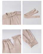 フレンチノット ラグジュアリーブラウス - ivonir