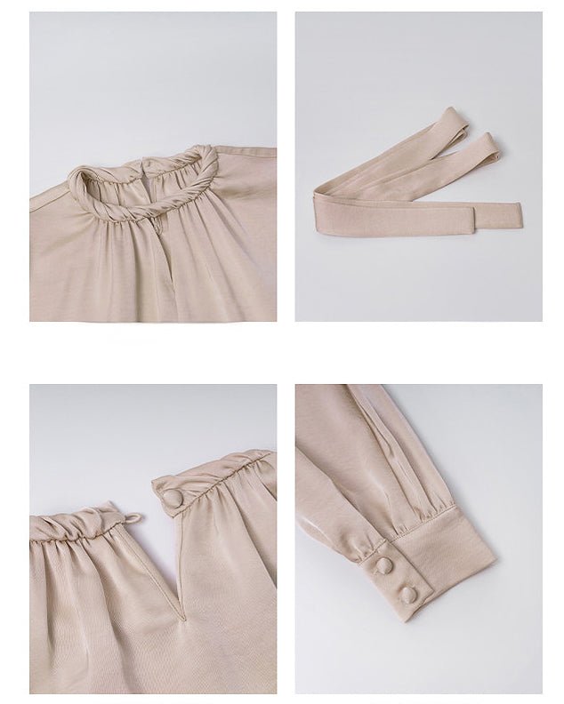 フレンチノット ラグジュアリーブラウス - ivonir