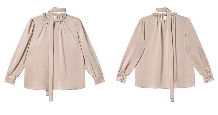 フレンチノット ラグジュアリーブラウス - ivonir