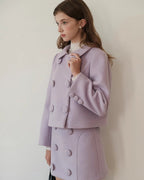 ラベンダーカラーショートジャケット【セットアップ可】 - ivonir