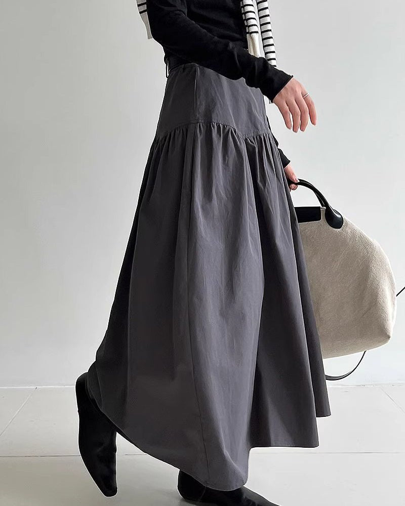 ドレープフレアスカート - ivonir