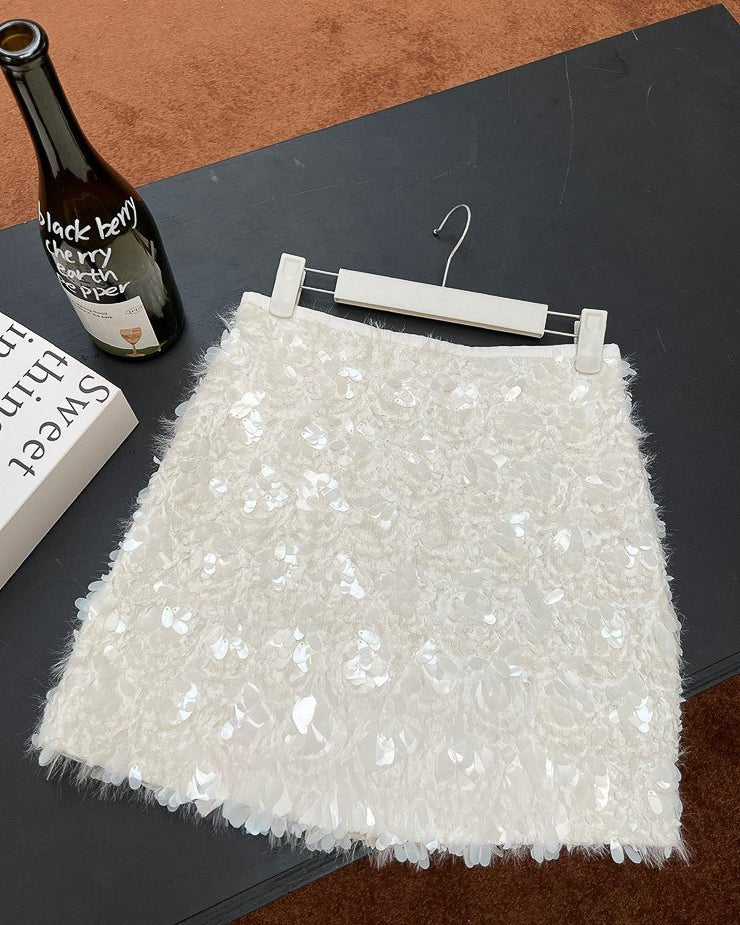 スパンコールシャイニースカート - ivonir