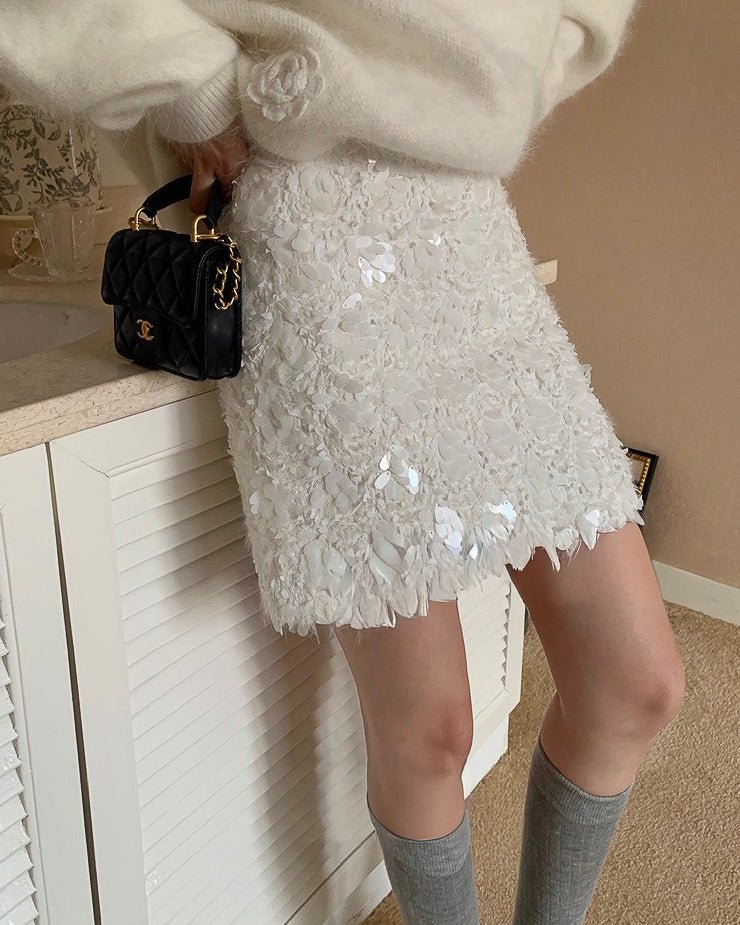 スパンコールシャイニースカート - ivonir