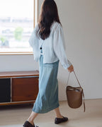 バックスリット シースルーシャツ〈2color〉