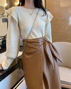 カシュクール レザースカート