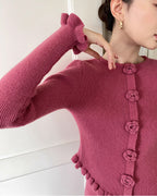 クラシックモダン ニットアップ【セットアップ】 raspberry pink