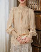  - luxury - ウエストマーク ブラウス - ivonir