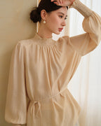  - luxury - ウエストマーク ブラウス - ivonir