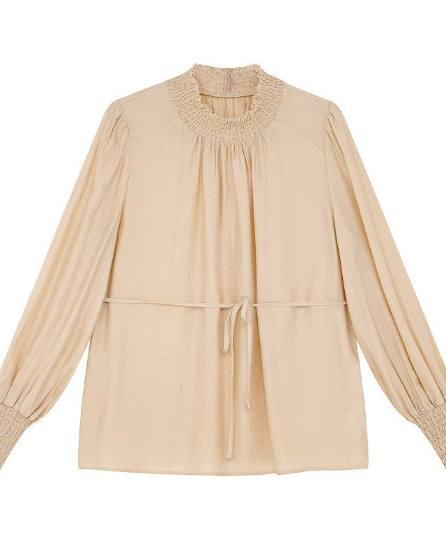  - luxury - ウエストマーク ブラウス - ivonir