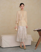  - luxury - ウエストマーク ブラウス - ivonir