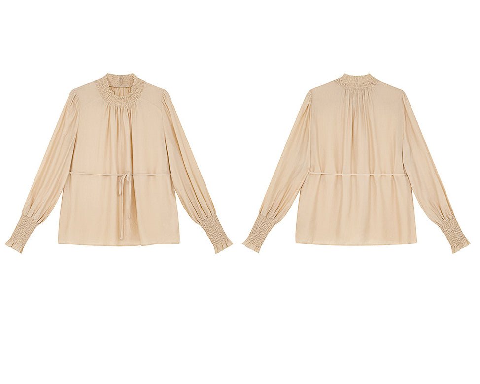  - luxury - ウエストマーク ブラウス - ivonir