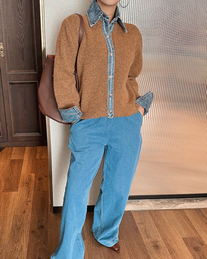 レイヤードライク 異素材MIXシャツ〜カジュアル×きれいめ〜 - ivonir