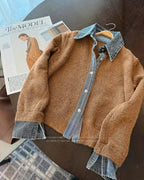 レイヤードライク 異素材MIXシャツ〜カジュアル×きれいめ〜 - ivonir