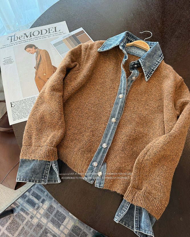 レイヤードライク 異素材MIXシャツ〜カジュアル×きれいめ〜 - ivonir