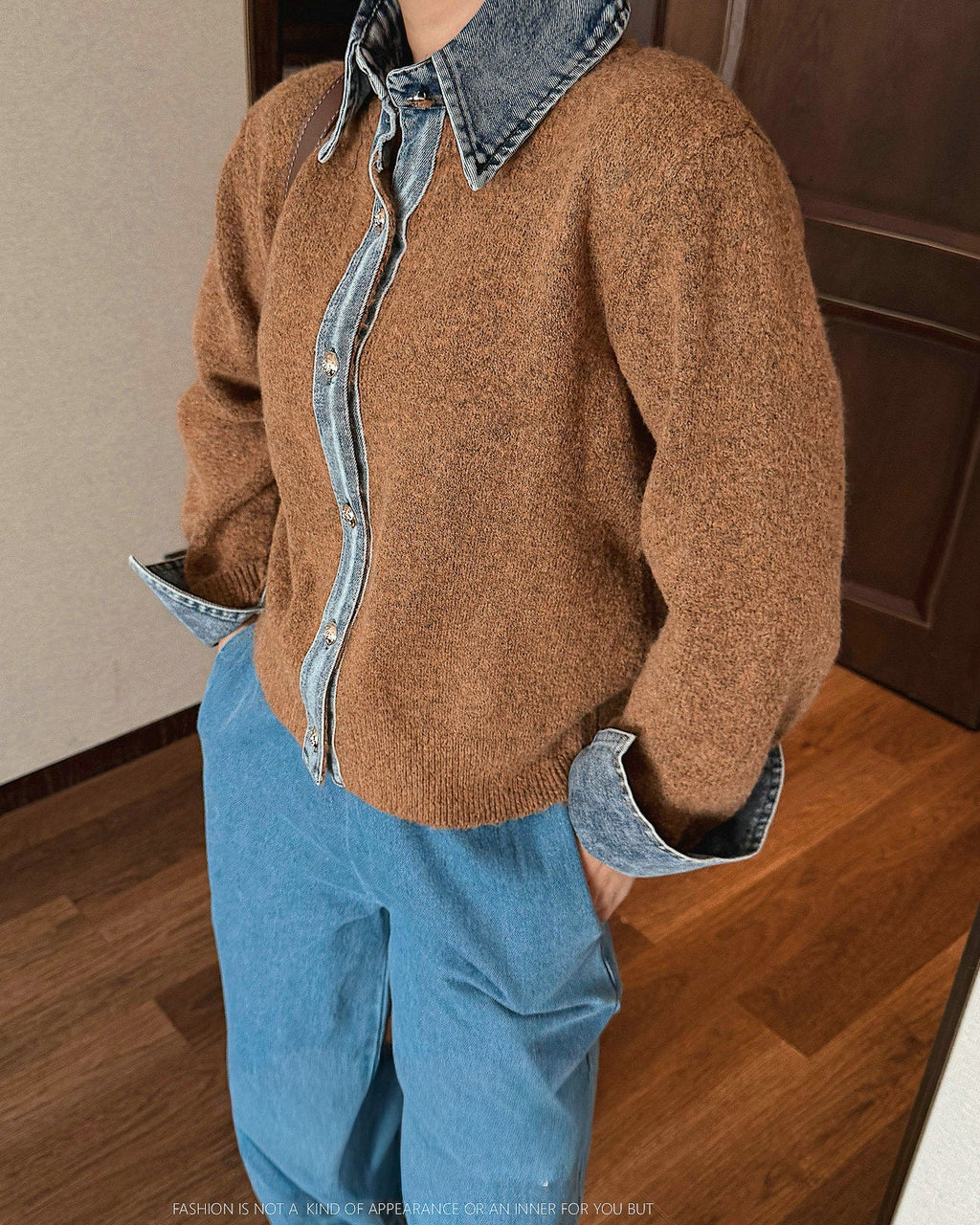 レイヤードライク 異素材MIXシャツ〜カジュアル×きれいめ〜 - ivonir