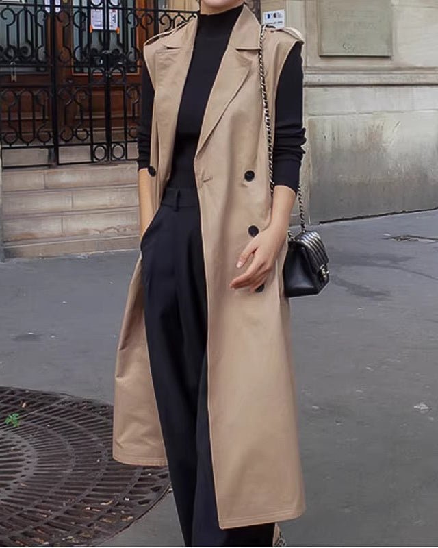  - paris - トレンチ ロングベスト〈2color〉 - ivonir