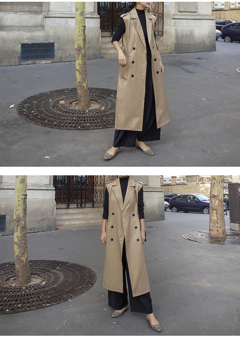  - paris - トレンチ ロングベスト〈2color〉 - ivonir