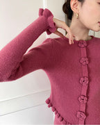 クラシックモダン ニットアップ【セットアップ】 raspberry pink - ivonir