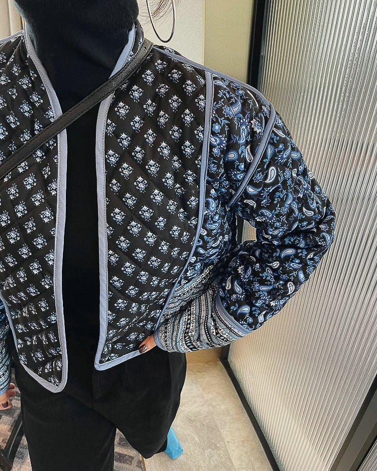  - retro - リバーシブルキルティングジャケット - ivonir