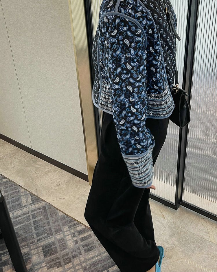  - retro - リバーシブルキルティングジャケット - ivonir