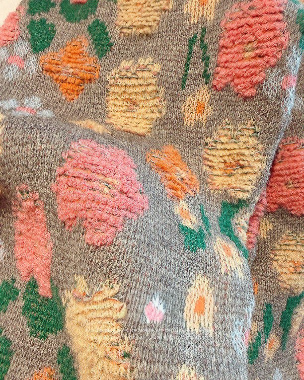 ROYAL FLOWER 刺繍ニット ジャケット - ivonir