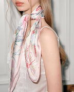  - Spring - フラワーモチーフスカーフ - ivonir